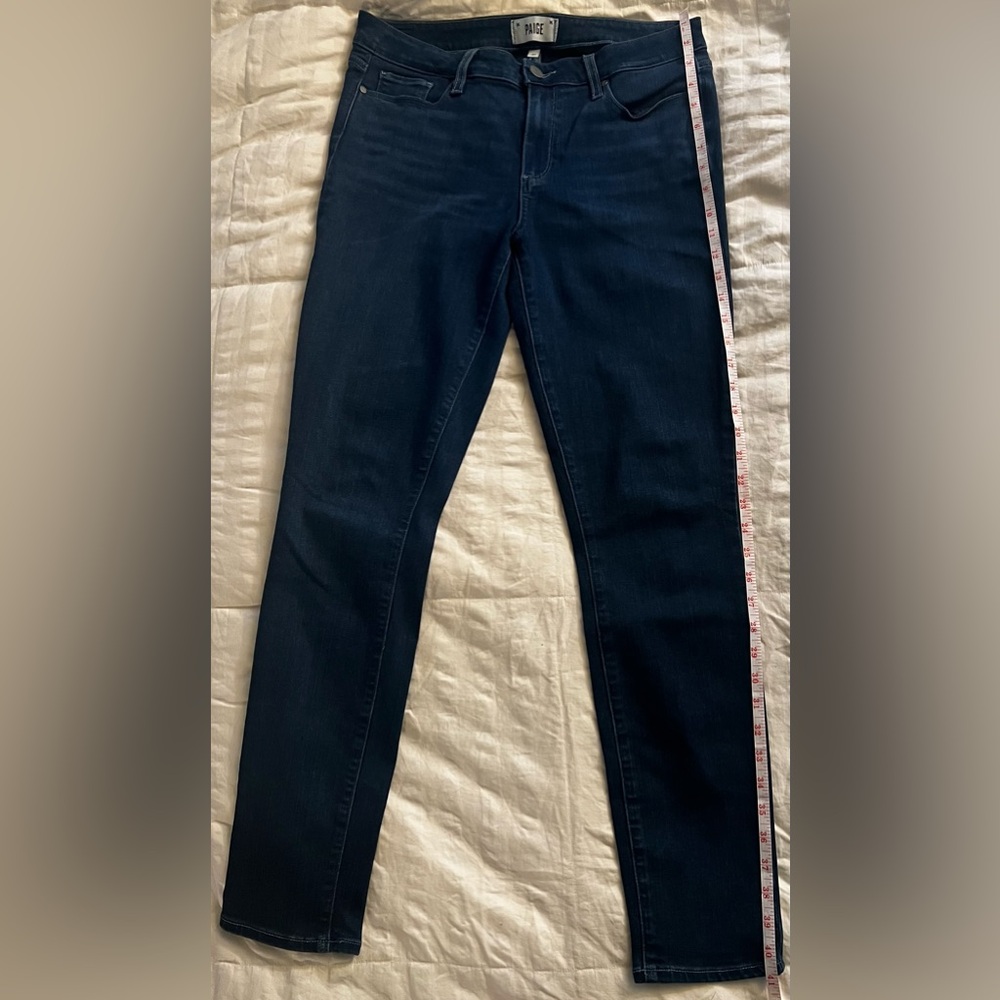 PAIGE Denim Skinny Jeans | Size 31 | Dark Indigo Wash